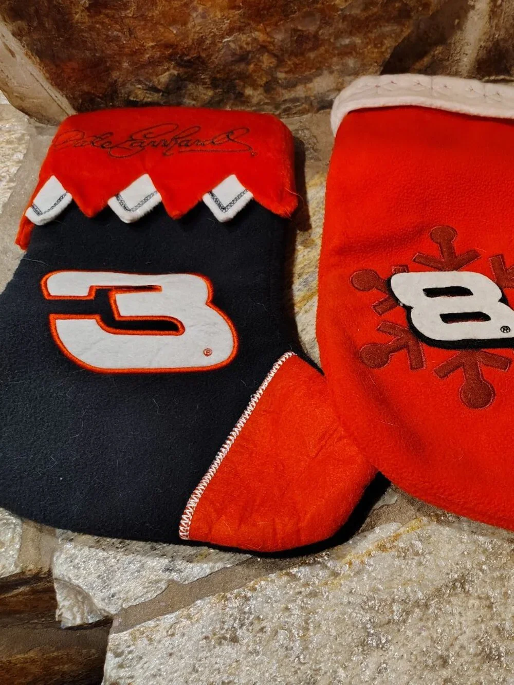 Dale Earnhardt Sr Dale Earnhardt Jr Christmas Stockings #3 #8 Vintage Nascar